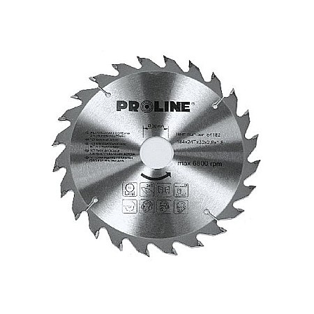 Disc lemn - DISC CIRCULAR PENTRU LEMN CU DINTI VIDIA, 84183, 184MM, PROLINE