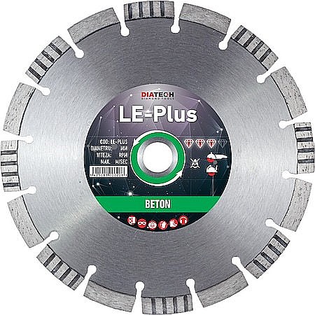 Scule si unelte - DISC DIAMANTAT BETON, 125MM, LE-PLUS, DIATECH