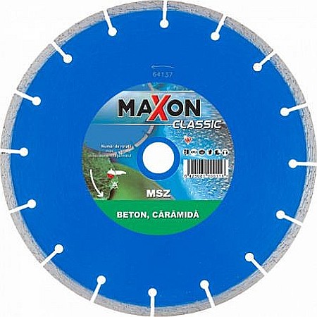 Casa la Rosu - DISC DIAMANTAT BETON/CARAMIDA, MSZ115C MAXON, 115MM