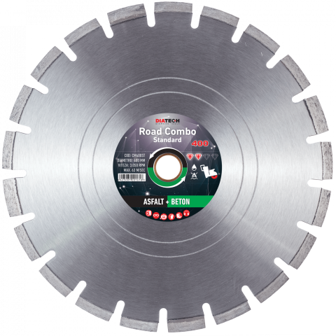NextUp - DISC DIAMANTAT COMBO STANDARD ASFALT + BETON 400MM DIATECH