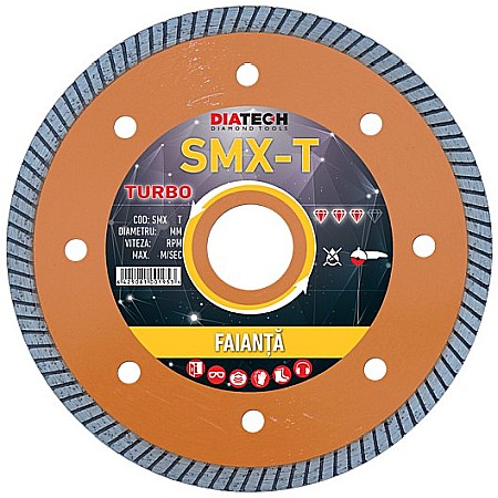 Scule si unelte - DISC DIAMANTAT FAIANTA SMX, 115MM, DIATECH