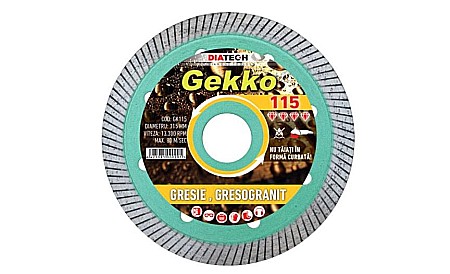 Discuri diamantate - DISC DIAMANTAT GRESIE/FAIANTA, 125MM, GEKKO