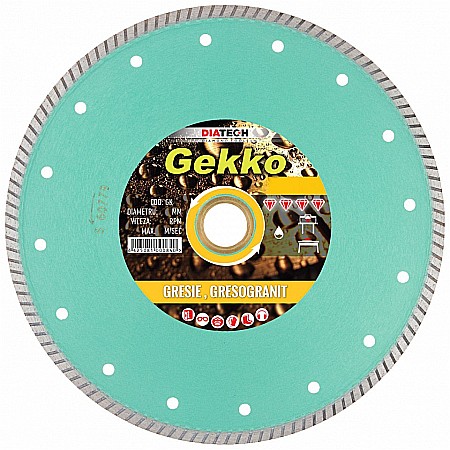 Discuri diamantate - DISC DIAMANTAT, GRESIE/FAIANTA, 250MM, GEKKO