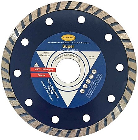 Scule si unelte - DISC DIAMANTAT TURBO PRO, 162202, 125X22.2 VENUS