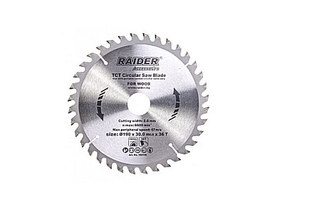 Scule si unelte - DISC FIERASTRAU CIRCULAR, 163146, 190X36TX30MM, RAIDER