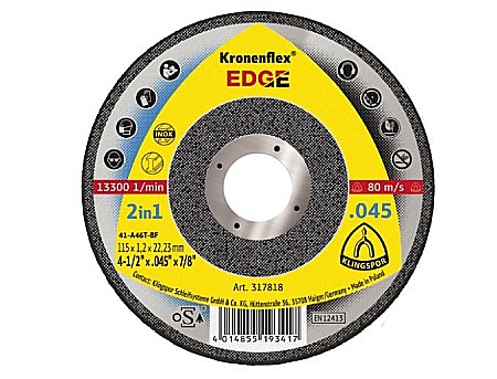 Discuri inox - DISC INOX, 125X1.2MM, KLINGSPOR EDGE