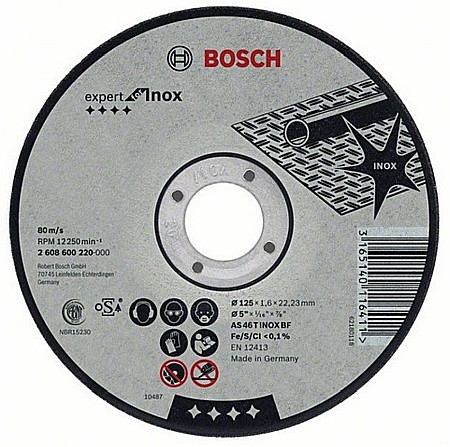 Discuri inox - DISC INOX, 230X2MM, BOSCH