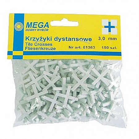 Distantiere - DISTANTIERI FAIANTA TIP CRUCE, 1MM, MEGA