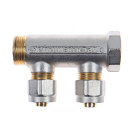 Accesorii din alama - DISTRIBUITOR ALAMA, CU 2 CAI, 16MMX1"