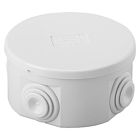 Doze aparente - DOZA DERIVATIE ROTUNDA, GW44002, APARENTA, IP44, 80X40MM, GEWISS