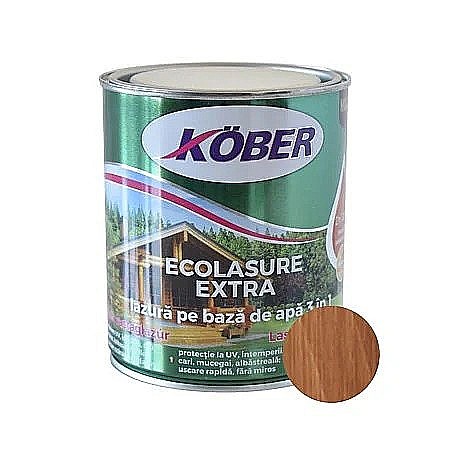 Lac lazur subtire - ECOLASURE EXTRA, STEJAR INCHIS, 0.75L, KOBER