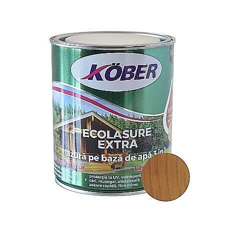 Lac lazur subtire - ECOLASURE EXTRA, STEJAR DESCHIS, 0.75L, KOBER