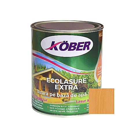 Lac lazur subtire - ECOLASURE EXTRA, TEAK, 0.75L, KOBER