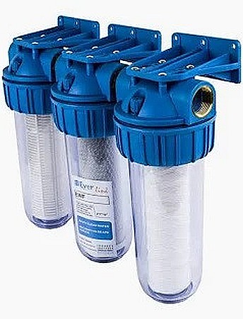 EWF-3F34/10 FILTRU APA TRIPLU, 10 X 3/4" FF, EVERPRO Accesori sanitare - EWF-3F34/10 FILTRU APA TRIPLU, 10 X 3/4" FF, EVERPRO