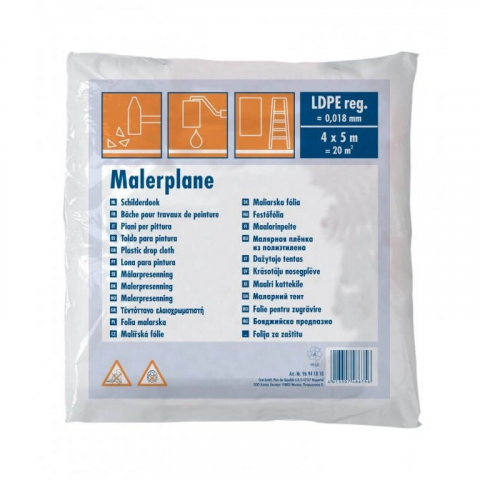 Scule si unelte - Folie acoperire LDPE 20MP, 4x5m, Colorexpert