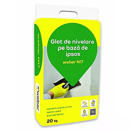 Gips carton si compartimentari - GLET INCARCARE , N17, 5 KG, WEBER