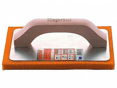 Altele - GLETUITOR CU BURETE DIN CAUCIUC, ORANJ, 14X21CM, KAPRIOL