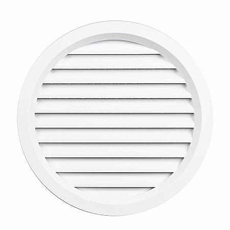 Accesori sanitare - GRILA AERISIRE ROTUNDA, CU PLASA, PENTRU VENTILATIA INCAPERILOR, ALBA, D 110MM