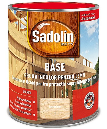 Amenajari pentru exterior - GRUND PENTRU LEMN,  SADOLIN BASE, PENTRU EXTERIOR, INCOLOR, 0.75L
