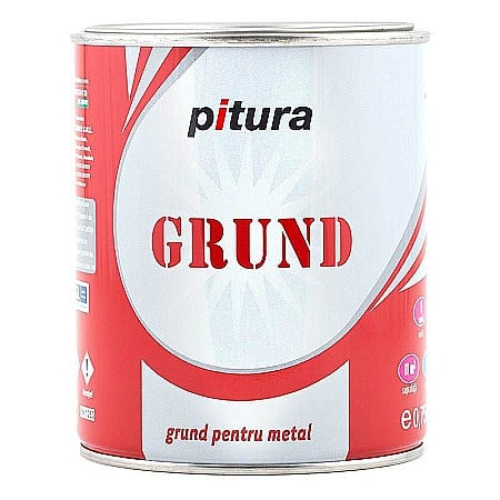 Amenajari pentru interior - GRUND PENTRU METAL, INTERIOR / EXTERIOR, GRI, 0.75 L ,PITURA