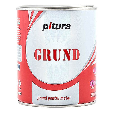 Amenajari pentru interior - GRUND PENTRU METAL , INTERIOR / EXTERIOR, ROSU, 0.75 L, PITURA