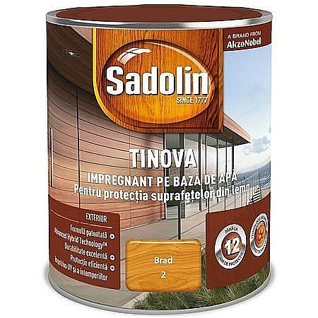 Amenajari interior si exterior - IMPREGNANT PENTRU LEMN, PE BAZA DE APA, INTERIOR / EXTERIOR, BRAD, 0.75L, SADOLIN