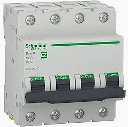 Electrice - INTRERUPATOR AUTOMAT, 4 P, 25 A, SCHNEIDER