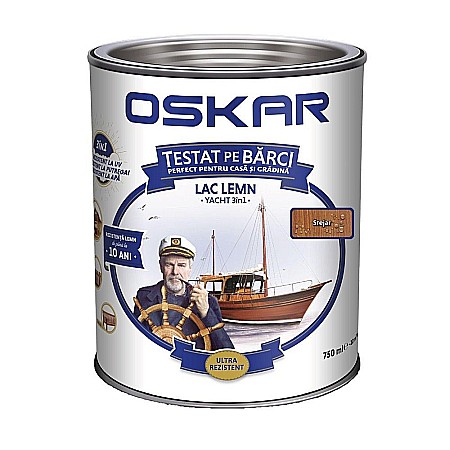 Amenajari interior si exterior - LAC PENTRU LEMN, INTERIOR / EXTERIOR, YACHT, STEJAR, 0.75L, OSKAR