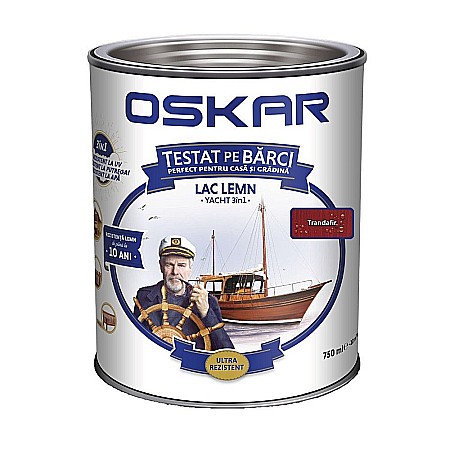 Amenajari interior si exterior - LAC PENTRU LEMN, INTERIOR / EXTERIOR, YACHT, TRANDAFIR, 0.75L, OSKAR