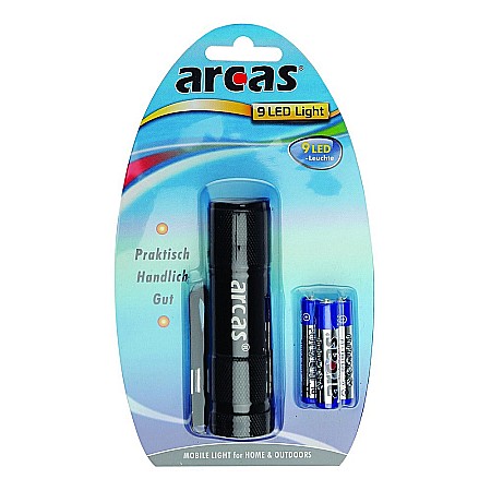 Scule si unelte - LANTERNA 9 LEDURI, INCLUDE 3XAAA, ARC-9LED-TL, ARCAS
