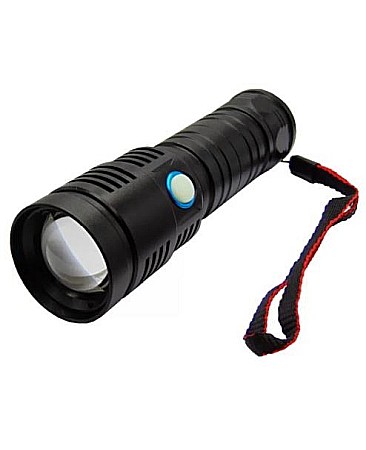 Scule si unelte - LANTERNA CU ACUMULATOR LITIU, FS-001TED, L18650X1 METAL LED ZOOM, INCARCATOR RETEA 220V + CABLU MICRO USB, YM-123, TED ELECTRIC