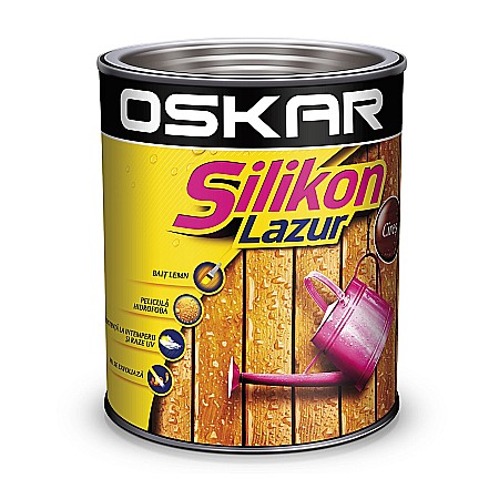 Amenajari pentru interior - LAZURA PENTRU LEMN, OSKAR SILIKON LAZUR, INTERIOR / EXTERIOR, PIN, 0.75L