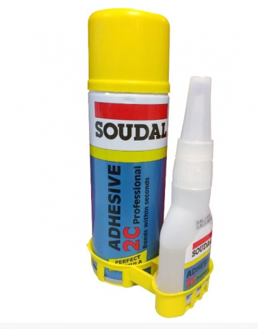 Adezivi montaj universal - MITRE KIT SEE, ADEZIV RAPID BICOMPONENT, 50/200ML, 155961, SOUDAL