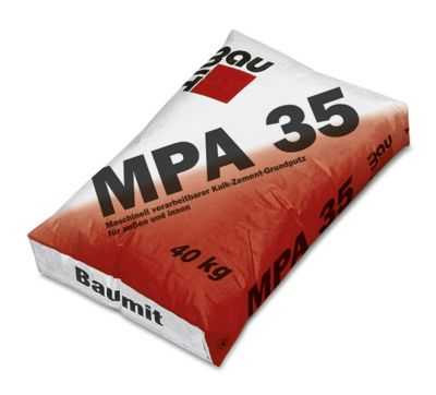 Materiale de constructii - Mortar tencuială var-ciment MPA 35, 40kg, Baumit