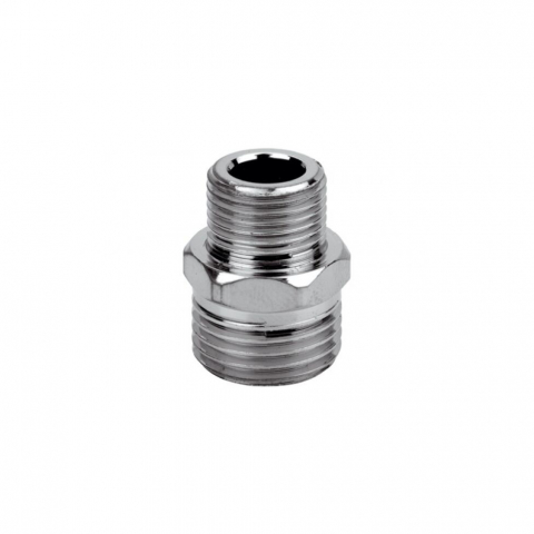 Nipluri din alama - NIPLU REDUS CROMAT,  ALAMA, 1"-1/2"