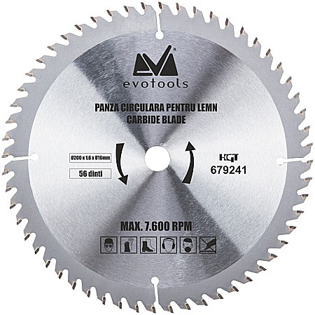 Scule si unelte - PANZA CIRCULARA VIDIA LEMN, 180MM, HONEST, 638010