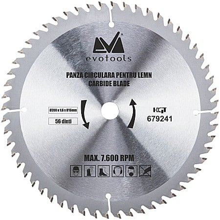 Scule si unelte - PANZA CIRCULARA VIDIA LEMN, 638022, 185MM, EVOTOOLS