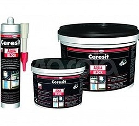 Materiale de constructii - PASTA HIDROIZOLANTA, AQUABLOCK, CP27, NEGRU, 300ML, CERESIT