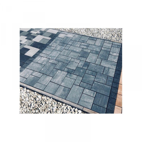 Materiale de constructii - Pavaj rettango combi, 6cm, Pavelo, Gri