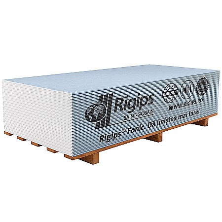 Materiale de constructii - PLACA GIPS CARTON RIGIPS, ANTIFONICA, 12.5x1200x2600MM