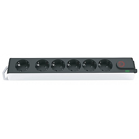 Electrice - PRELUNGITOR , 3M, 6P + INTRERUPATOR, 3X1, ALB