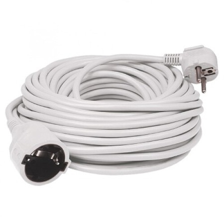 Electrice - Prelungitor retea, 20m, alb, 3x1,5m