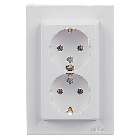 Electrice - PRIZA DUBLA, EPH9900121, ASFORA,  SCHNEIDER ELECTRIC