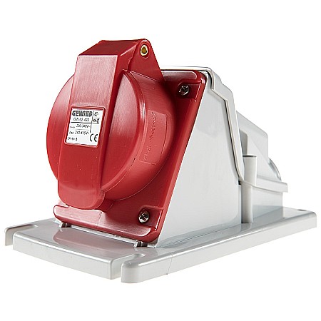 Electrice - PRIZA INDUSTRIALA APLICATA, GW62493, 3P+N+E 32 A, 380-415V, 6H, IP44, GEWISS