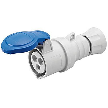 Electrice - PRIZA INDUSTRIALA MOBILA, GW62004H, 2P+E 16A, 230V IP44, GEWISS