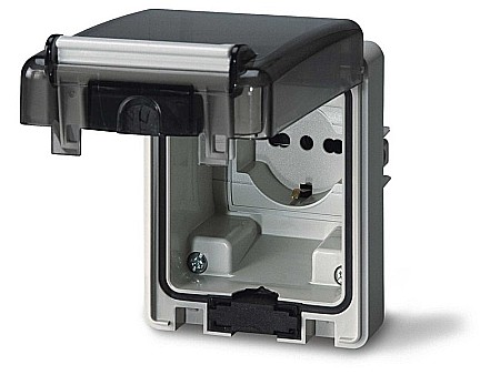 Prize - PRIZA PT, IP66, 2P+E, 16A, 250V, 95X95MM, 137.6407,  SCAME