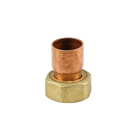 Racorduri olandeze din cupru (CU) - RACORD SEMIOLANDEZ DREPT, CUPRU, INTERIOR-INTERIOR, 15MMX1/2"