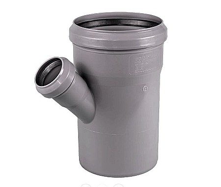 Instalatii Termice si Sanitare - RAMIFICATIE PVC CU INEL, D 110X40MM, 45º