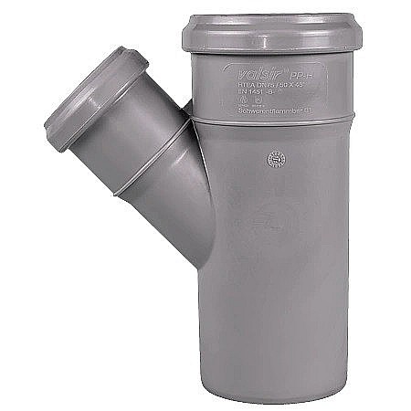 Ramificatii din PVC - RAMIFICATIE PVC, GRI, 75x50MMx45º, VALROM