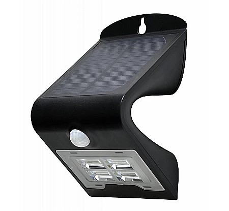 Electrice - REFLECTOR LED CU PANOU SOLAR, FLP 2/BK SOLAR, SENZOR DE MISCARE, NEGRU, SOMOGYI
